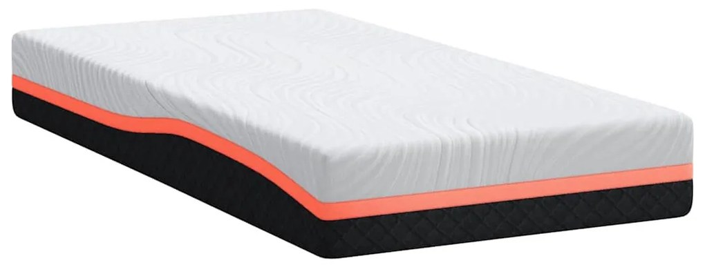 Matrac Fehér és Szürke 90 x 190 cm Memóriahab