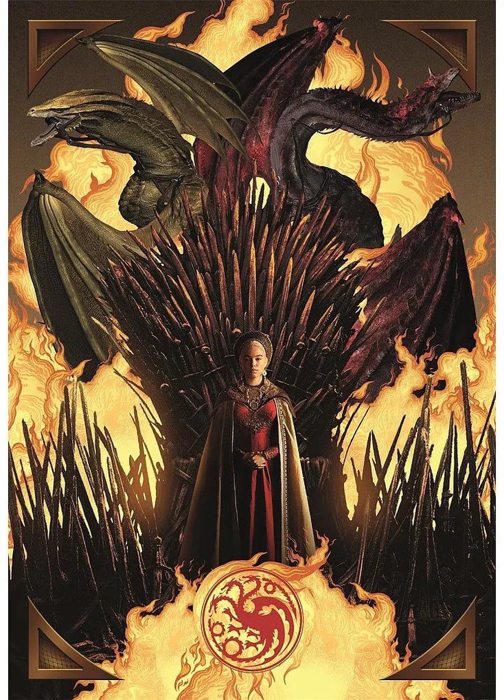 Sárkányok Háza Throne 1000 db-os puzzle Clementoni
