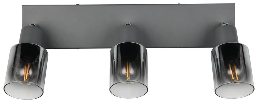 Antracitszürke spotlámpa ø 7 cm Cadiz – Trio