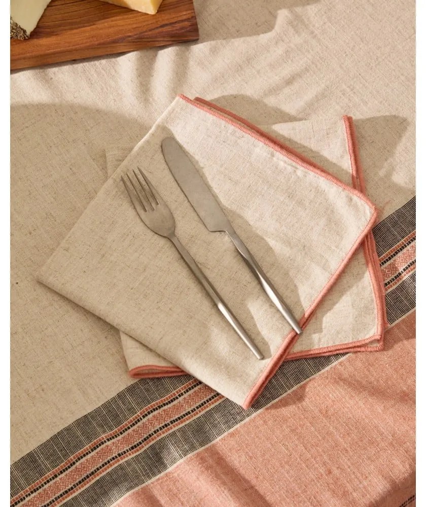 Lenkeverék asztalterítő 170x250 cm Veliat – Kave Home