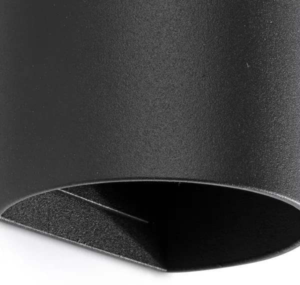 FARO 40539 - Fali lámpa SOLE 2xGU10/8W/230V fekete kerek