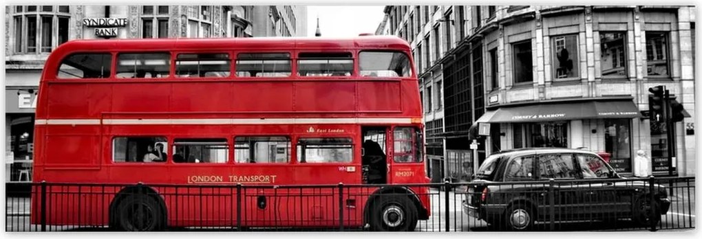 Poszterek 200x66 Piros busz London