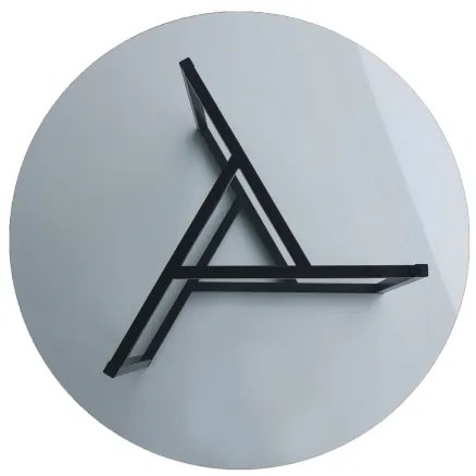 Kávésasztal TRIO 42x75 cm fekete