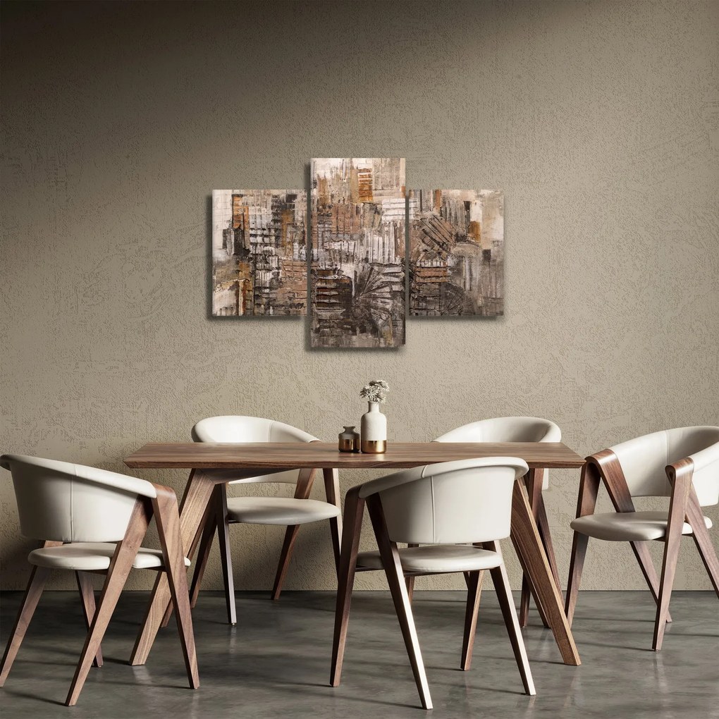 Kép - absztrakció barna tónusokkal (90x60 cm)