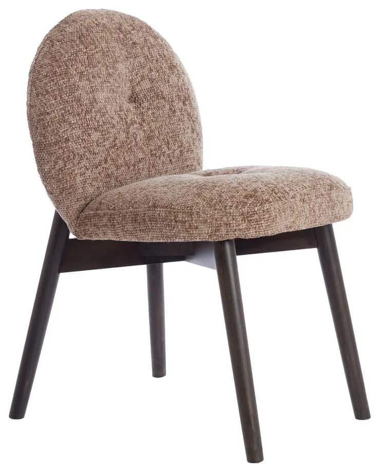 Barna kárpitozott étkezőfotel szett 2 db-os Sinosa – Light &amp; Living