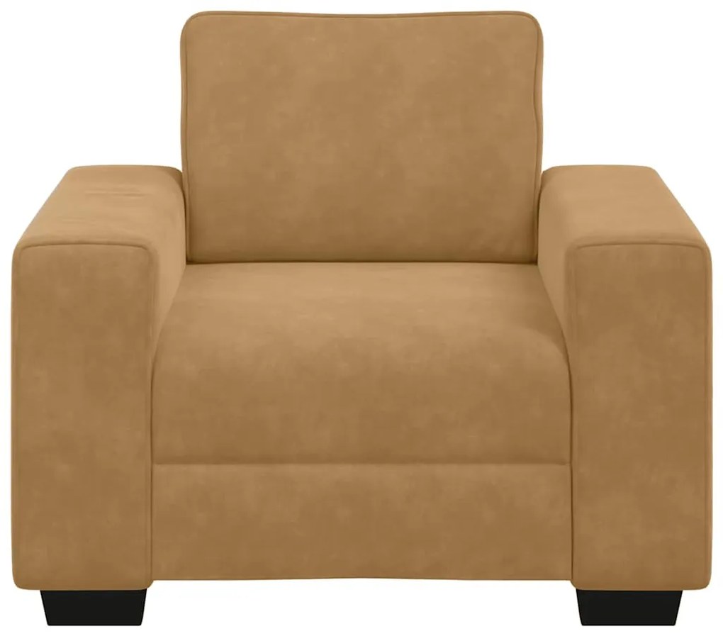vidaXL barna bársony kanapéfotel 60 cm