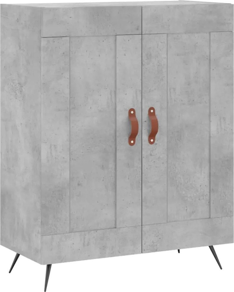 vidaXL betonszürke szerelt fa tálalószekrény 69,5 x 34 x 90 cm