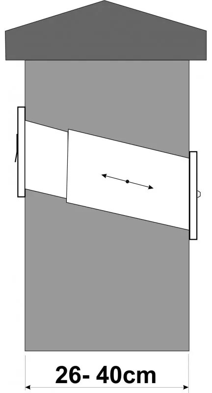 S5T beépíthető postaláda RAL7016 + rozsdamentes, 7016 antracit + rozsdamentes