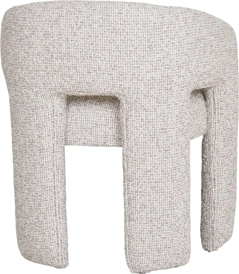 Világosszürke kárpitozott karfás étkezőfotel Monroe – House Nordic