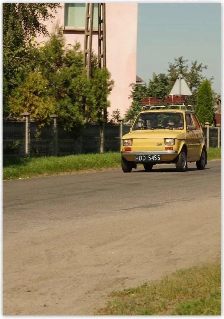 Poszterek 70x100 Kisautó Fiat 126p Köhögés