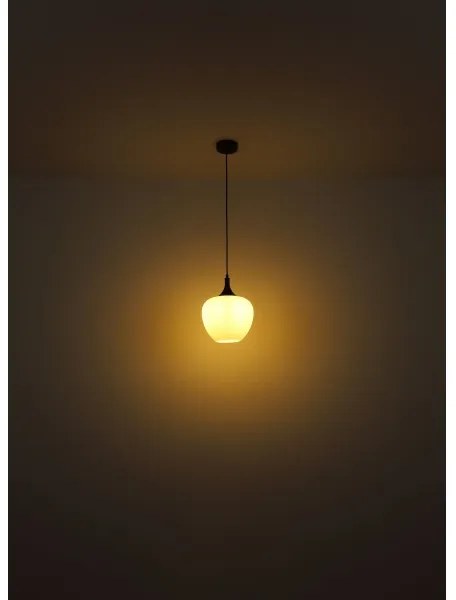 Globo 15548H1C - Csillár zsinóron MAXY 1xE27/60W/230V fehér/barna