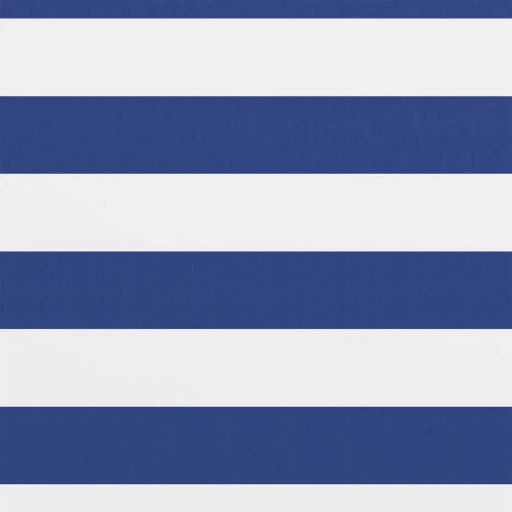 fehér és kék oxford-szövet erkélyparaván 120 x 400 cm