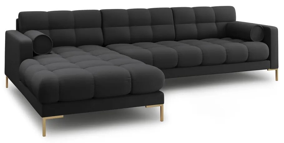 Sötétszürke sarokkanapé (bal oldali) Bali – Cosmopolitan Design