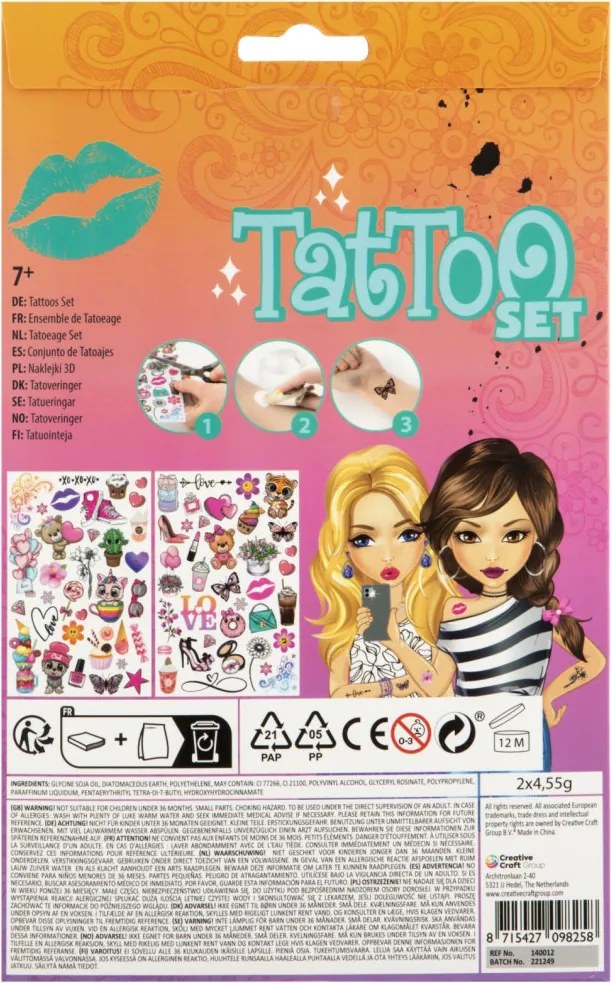 Csajos Besties tetkó szett 2 ív