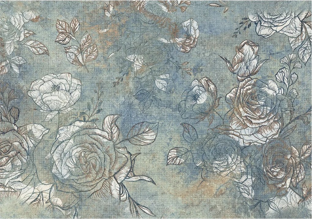 Fali tapéta Prémium Romantikus rózsák 312x219 Ragasztó