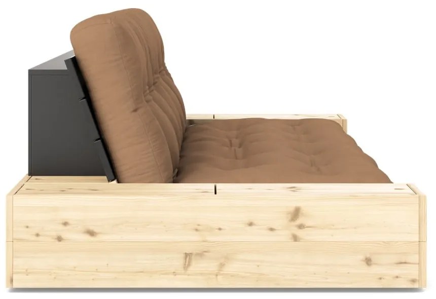 Barna kinyitható kanapé 244 cm Base – Karup Design