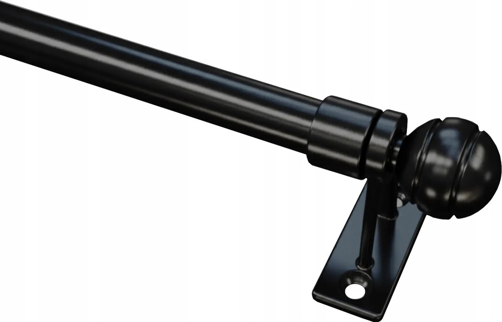 Mini teleszkópos függönykarnis 40 60 Fekete Davi