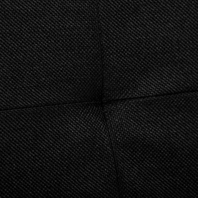 Tárolós Puff, Fekete Szövet. TAB-462 BK2