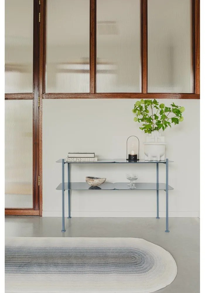 Világoskék fém polcos állvány 100x62 cm River – Zuiver