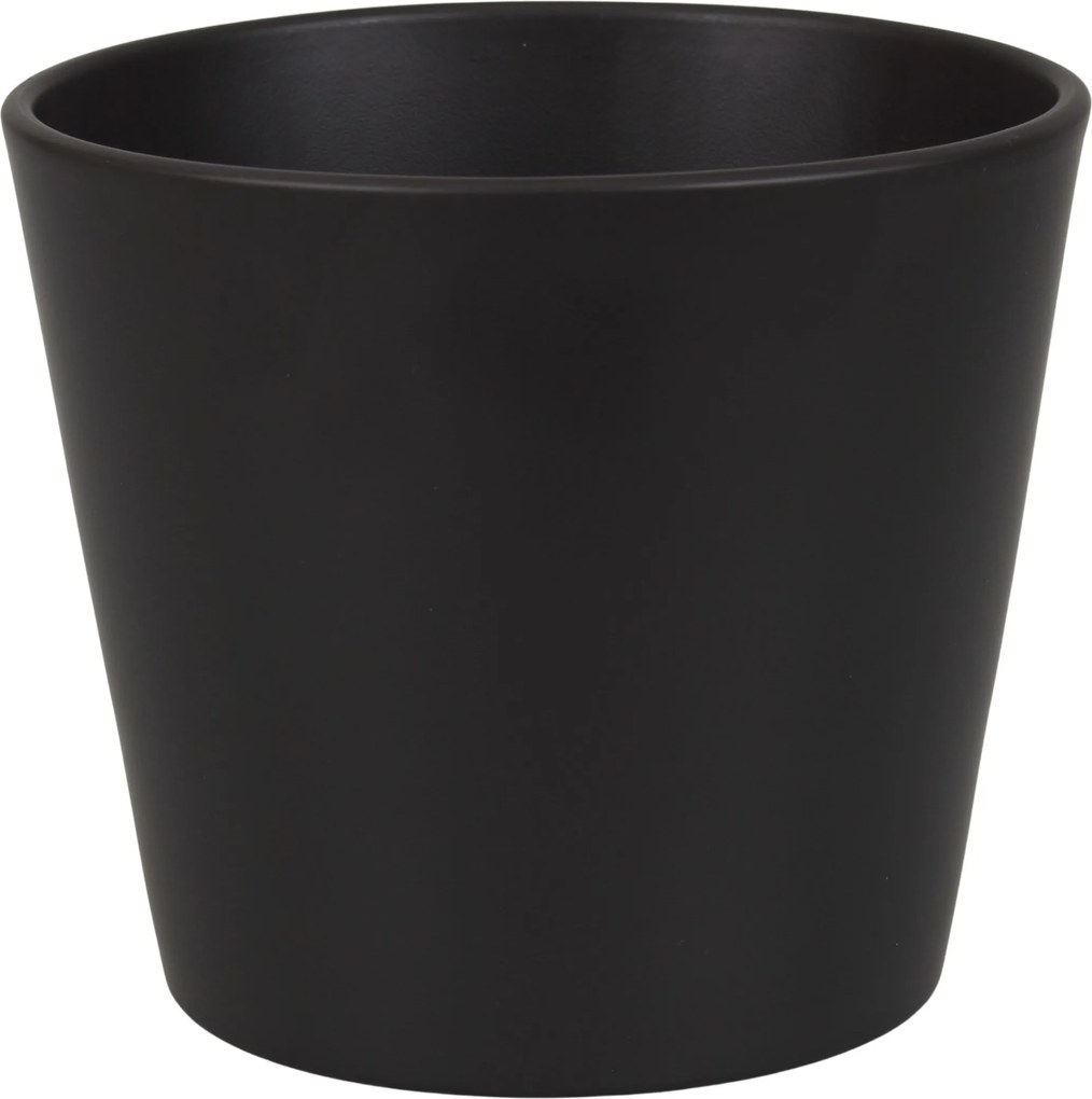 Kerámia kaspó Fekete Matt Cermax 22 cm x 22 x 19,5 cm