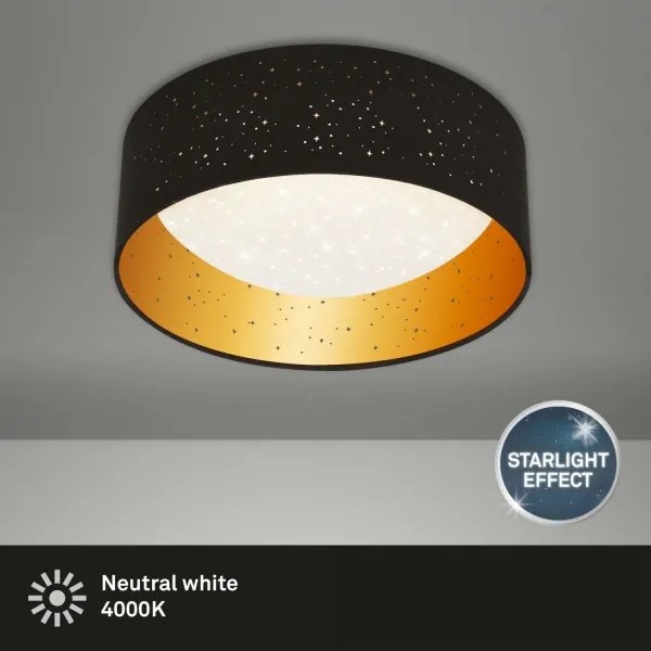 Brilo 3482-015 - LED Mennyezeti lámpa MAILA STARRY LED/12W/230V fekete/arany