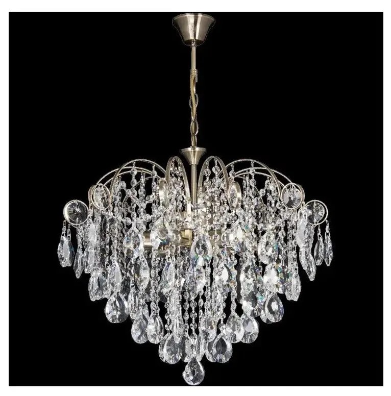 Kristály csillár láncon 6xE27/60W/230V