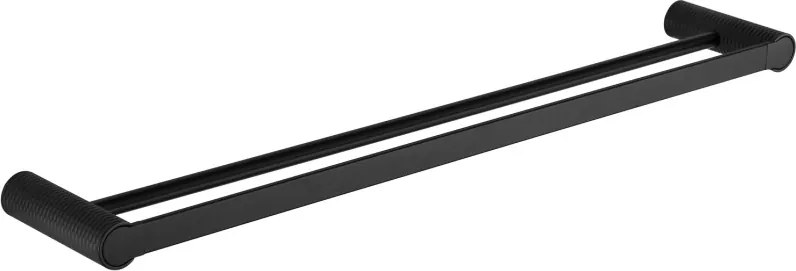 Mexen Base dupla törölközőtartó, fekete - 7088225-70