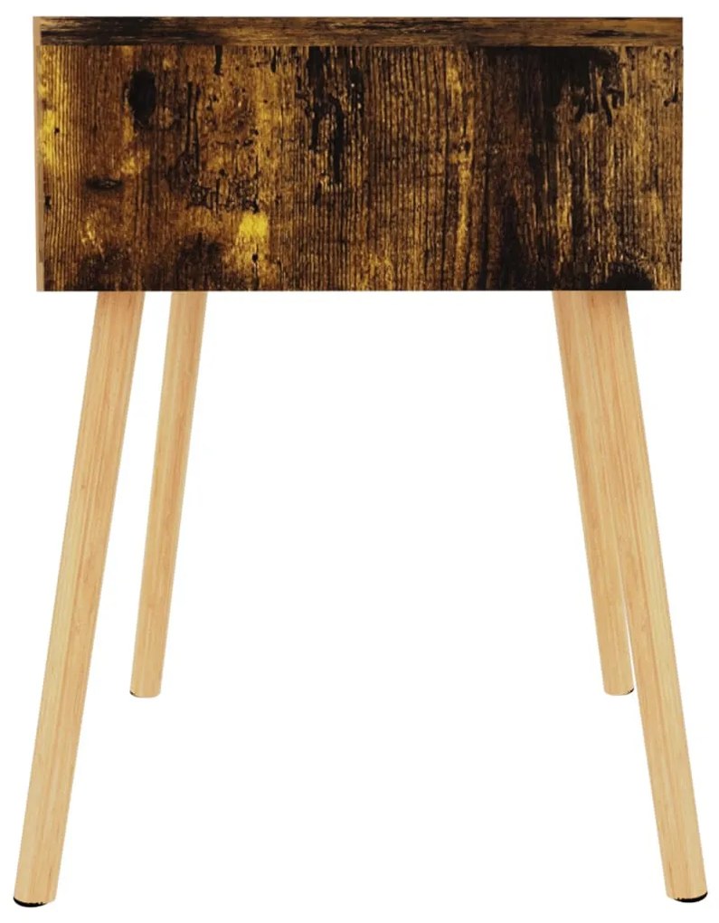 Füstös tölgy színű szerelt fa éjjeliszekrény 40 x 40 x 56 cm