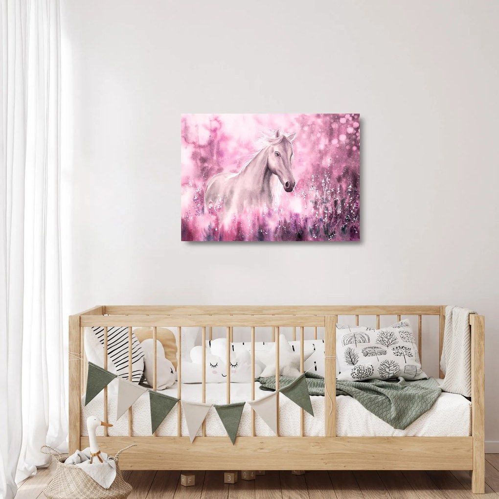 Kép - Festett ló (üvegen) (70x50 cm)