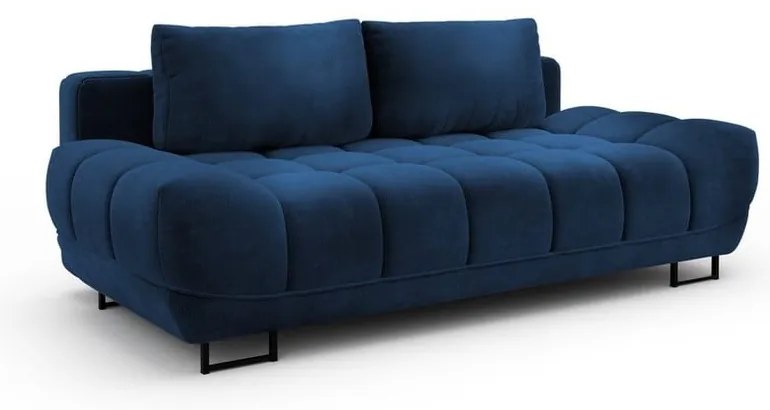 Cirrus királykék háromszemélyes kinyitható kanapé, bársony kárpittal - Windsor &amp; Co Sofas
