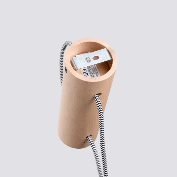 Sollux SL.1644 - Fali lámpa NIMBI 1xE27/15W/230V bükkfa