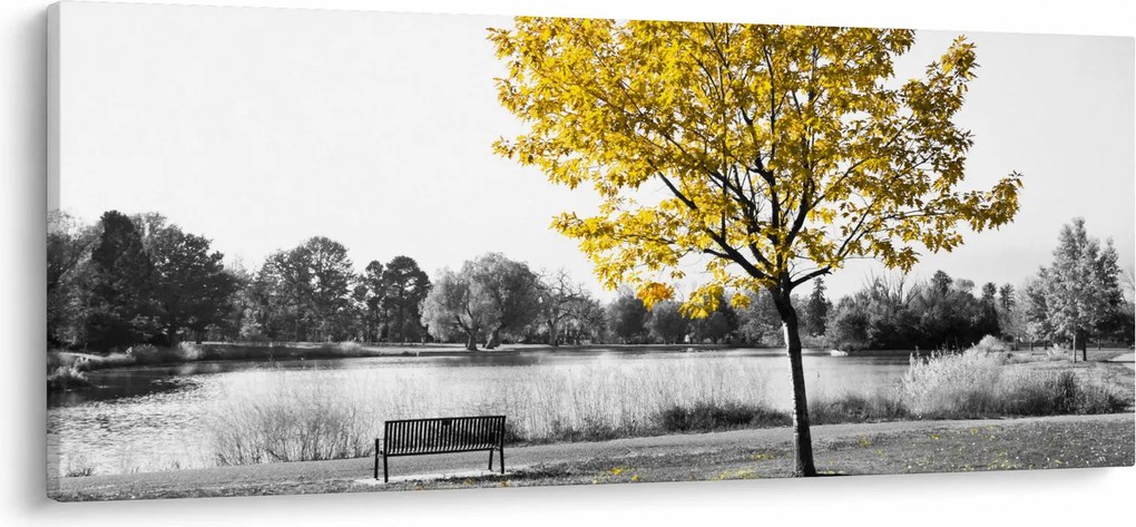 Kép - Pihenés a parkban (120x50 cm)