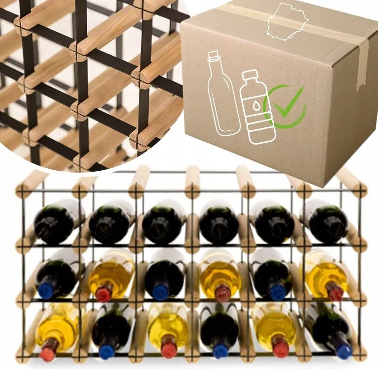 Bortartó állvány bortartó állvány Pet palacktartó szekrény nagy 18cipő Eko