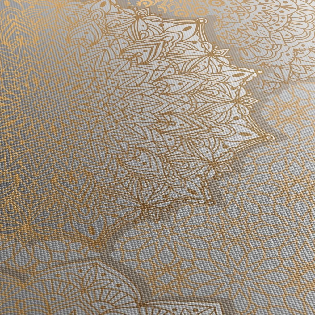 Kép - Mandalák arany tónusokban (90x60 cm)