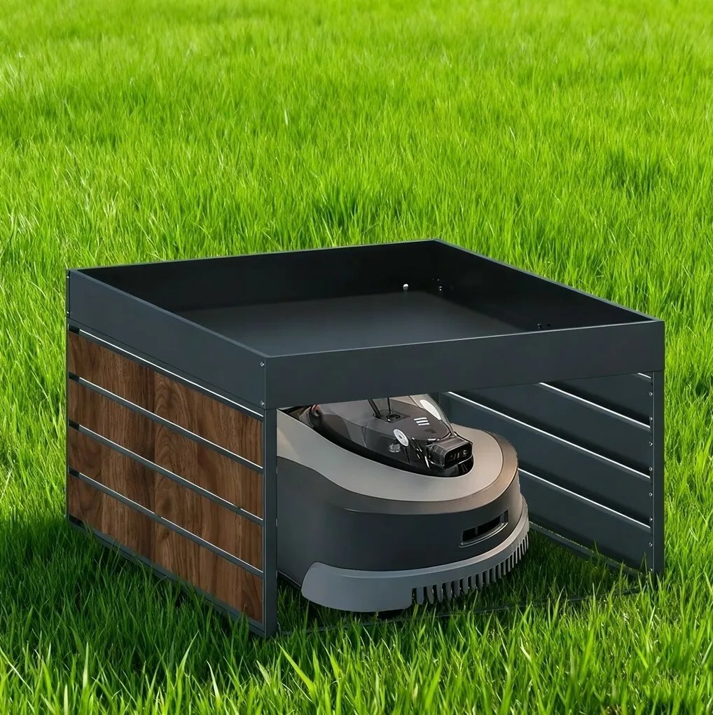 Kerti fűnyíró tároló