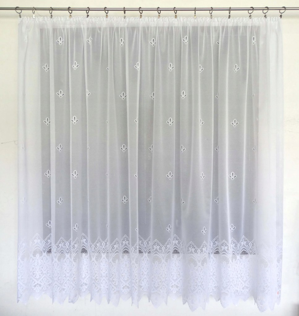 Mg Függöny 3088 Fehér 300x140cm szalaggal Minőségi