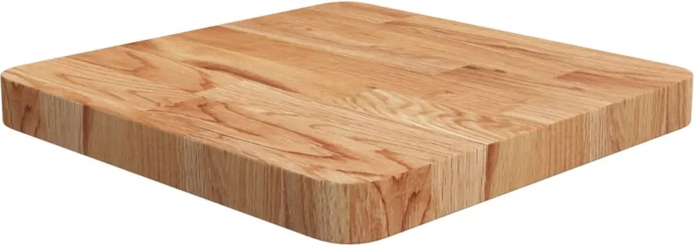 vidaXL világosbarna kezelt tömör tölgyfa négyzet asztallap 40x40x4 cm