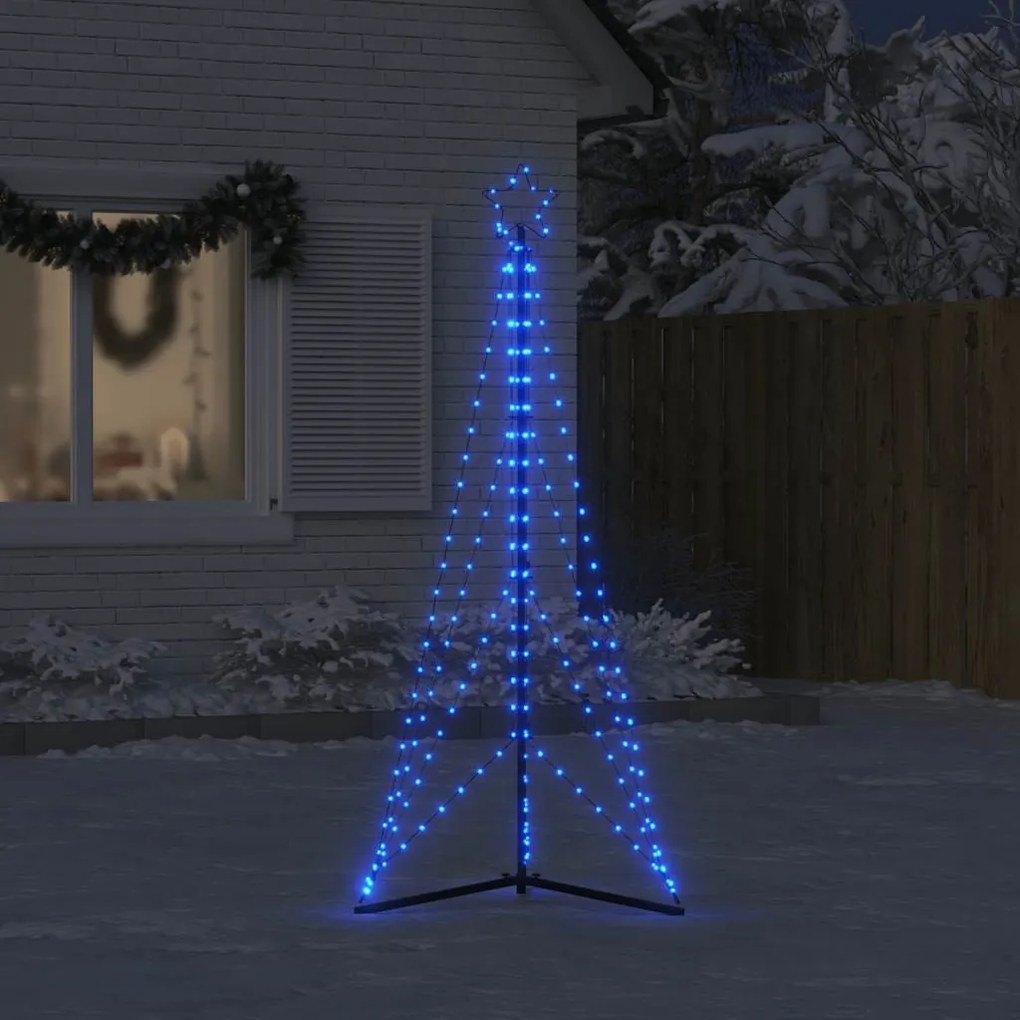kék LED karácsonyfa 363 LED 182 cm