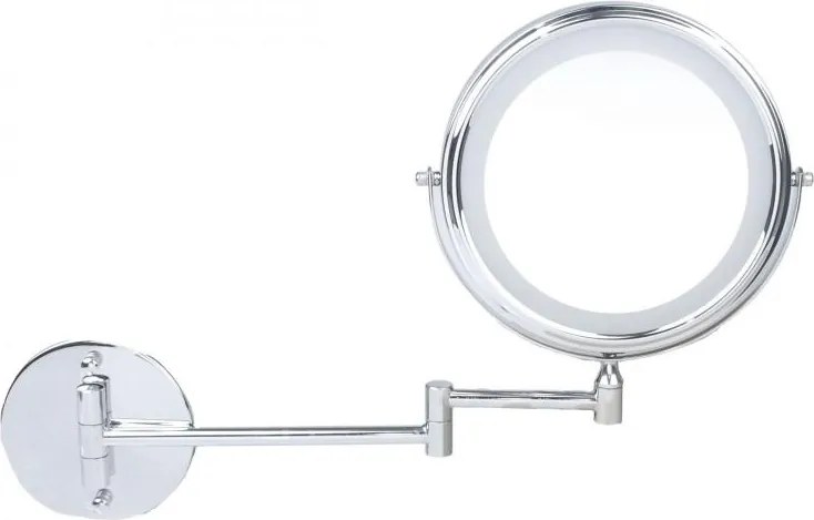 Erga Eda, LED megvilágítású sminktükör ø20 cm, króm, ERG-YKA-CH.EDA