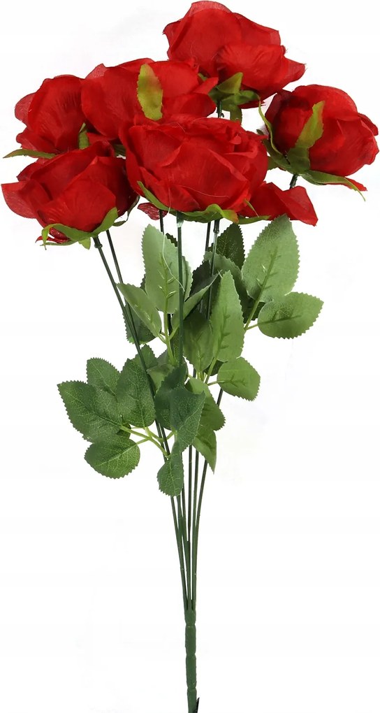 Műrózsa Csokor piros szín Rózsa Virágok