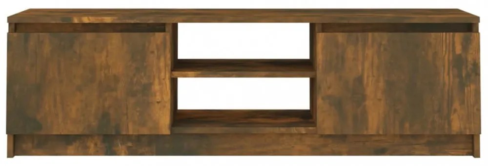 füstös tölgy színű szerelt fa TV-szekrény 120 x 30 x 35,5 cm