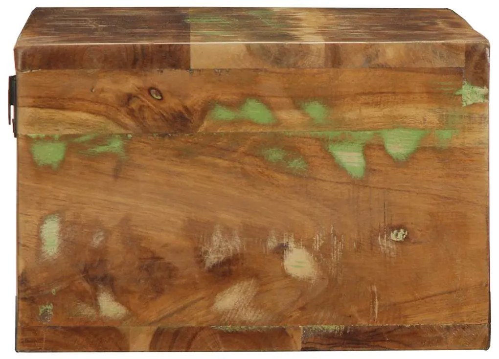 tömör újrahasznosított falra szerelhető TV-szekrény 80x30x19 cm