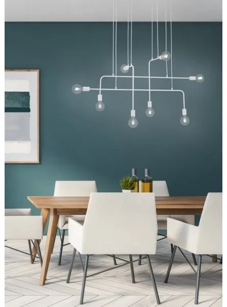 Trio - Csillár zsinóron CONNOR 8xE27/10W/230V