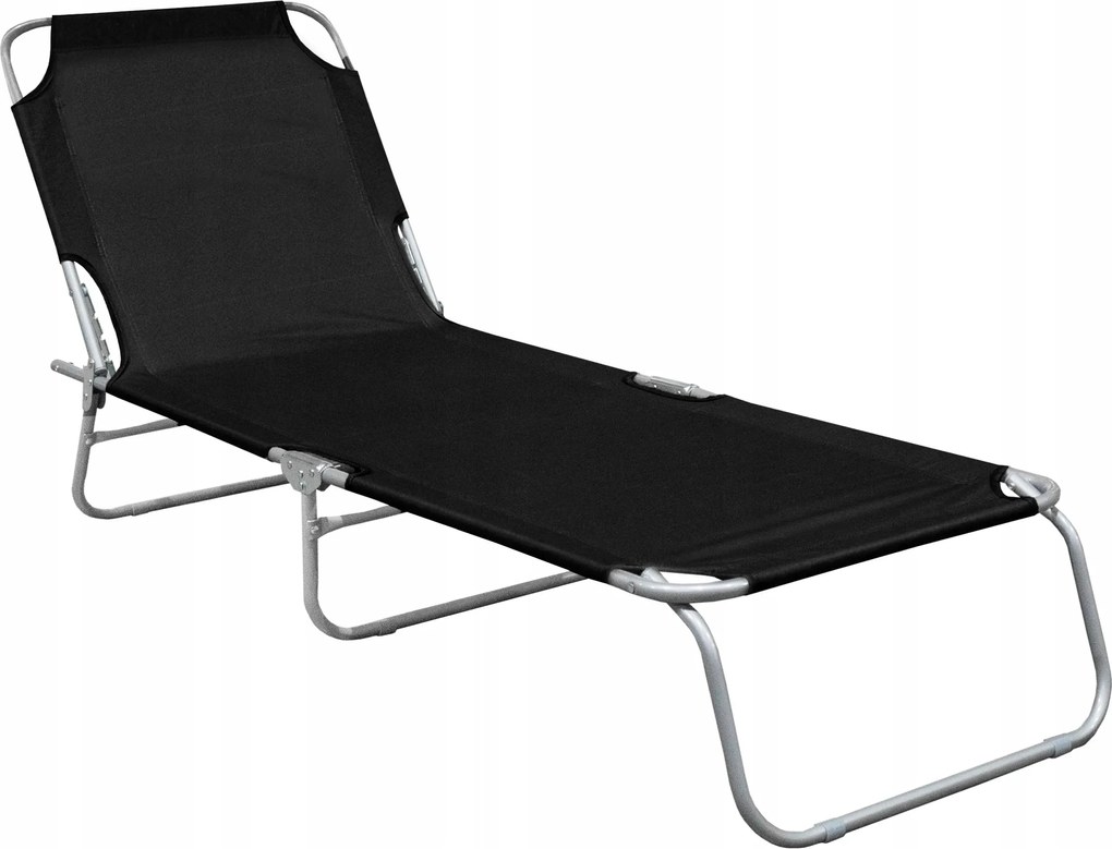 Linder Exclusiv Kerti állítható fekvőszék Fekete