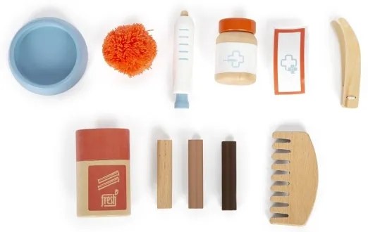 Small Foot - Plüss macska ápolókészlettel