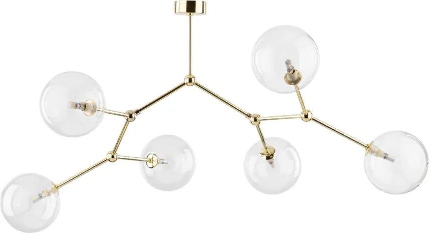 TK LIGHTING 10071 FAIRY Glamour Mennyezeti Lámpa Átlátszó, Arany G9 IP20