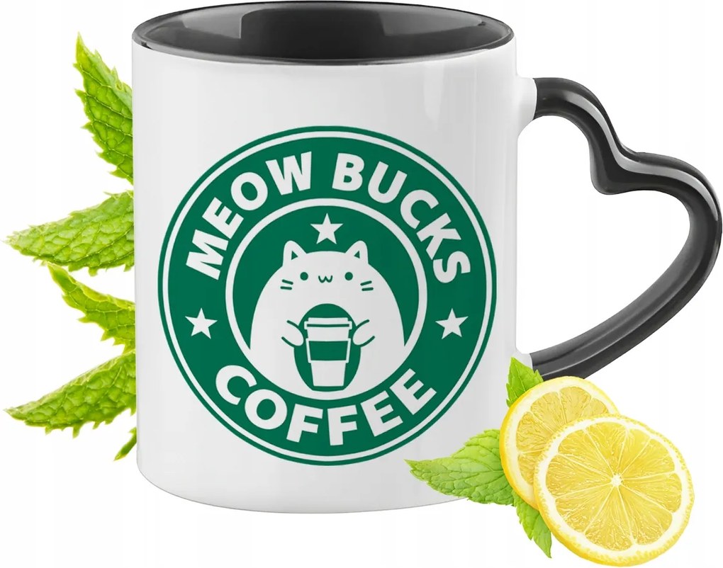 Cica Bögre Fekete Szív Alakú Füllel Ajándék