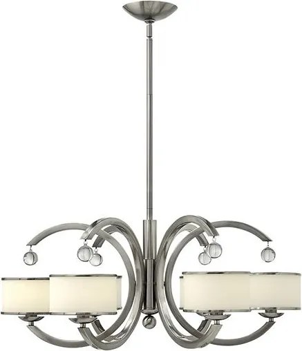 ELSTEAD HK-MONACO6 MONACO Kristály Csillár Fehér, Nikkel E14 IP20