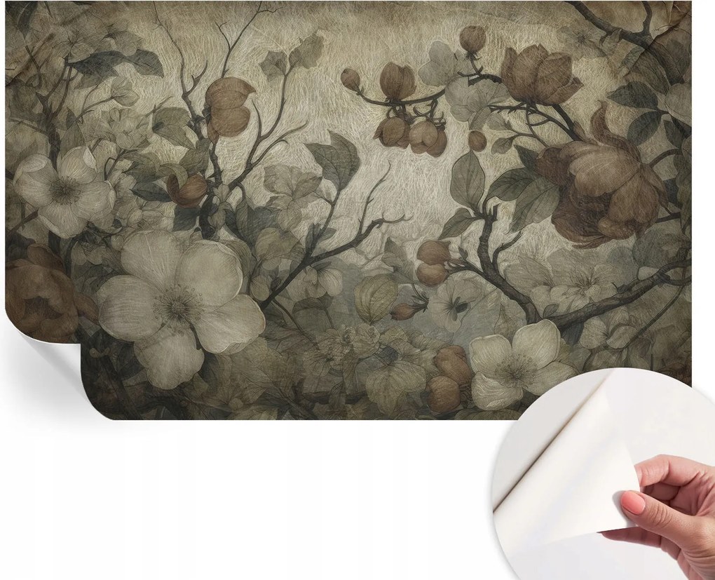 Dekoratív Öntapadós Tapéta Divatos Minták Virágos szépség 416x254 cm