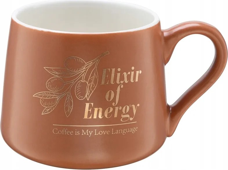 Karamell porcelán bögre 340 ml kávéhoz és teához 1 db